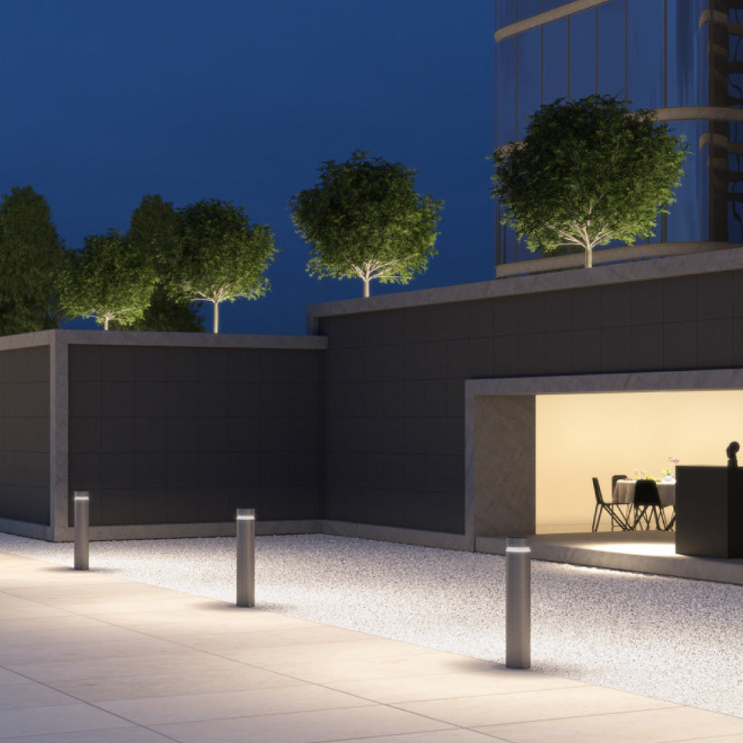 Modern Minimalist Waterproof Bollard Light for Outdoor Pathways - LED Design