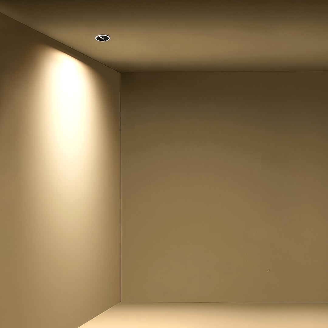 Adjustable Anti-Glare Recessed Spotlight — Aluminum & Acrylic, LED, 7W–20W, 3000K / 4000K / 6000K, 30° Adjustable, Ra90