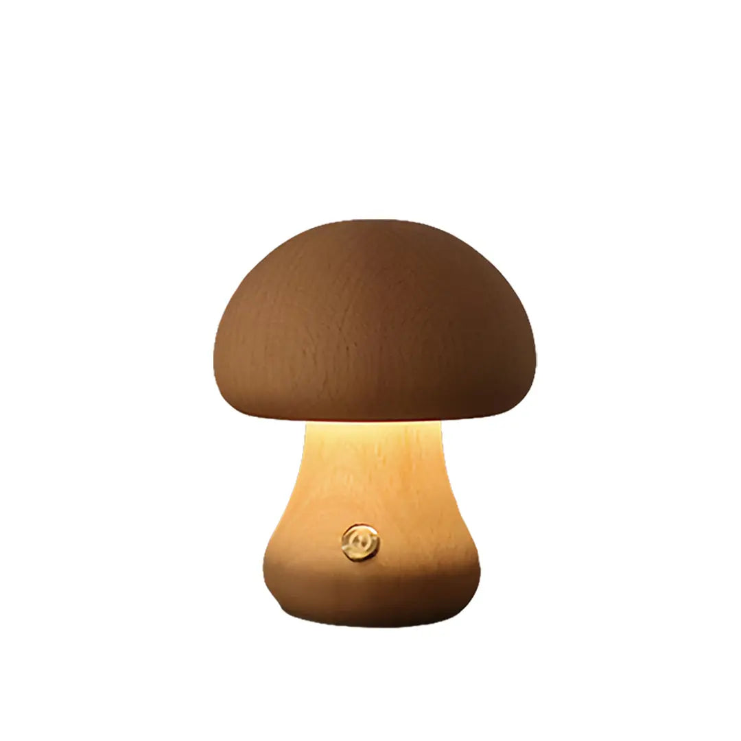 Simple LED Decorative Table Lamp - Mushroom Design for Nighttime Use Luxe
