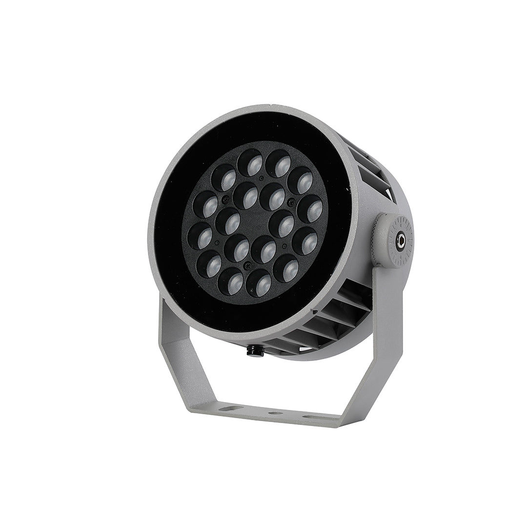 Outdoor LED Landscape Spotlight — Die-Cast Aluminum, DC24V, 18W / 24W / 36W, 3000K, IP65 Weatherproof