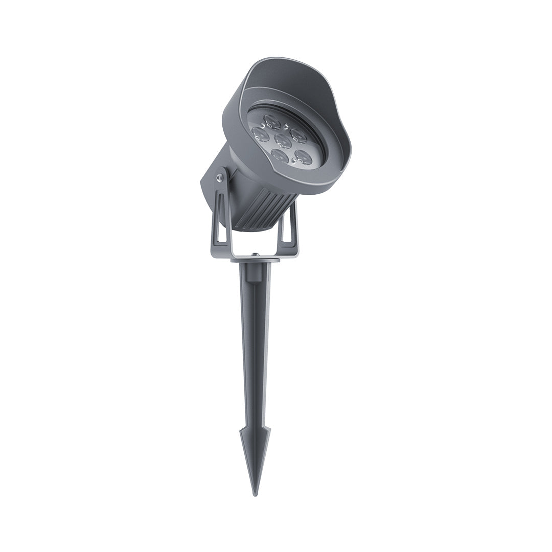 Modern Minimalist Garden Spike Spotlight — Die-Cast Aluminum, 12V, OSRAM LED, 3000K, IP65