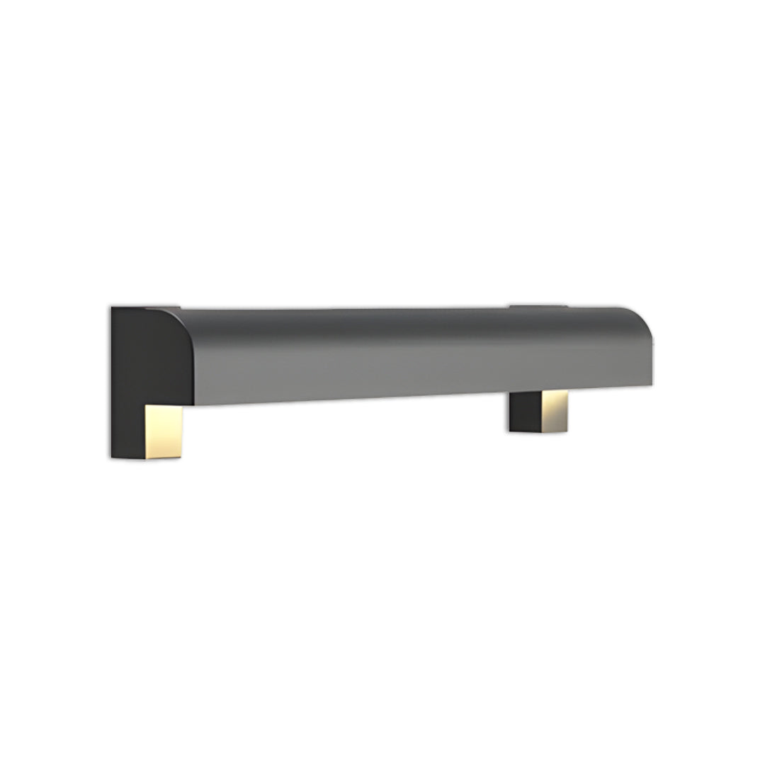 Minimalist Outdoor Wall Sconce — Black Stainless Steel, 12W LED, IP65, Hardwired, Two Sizes