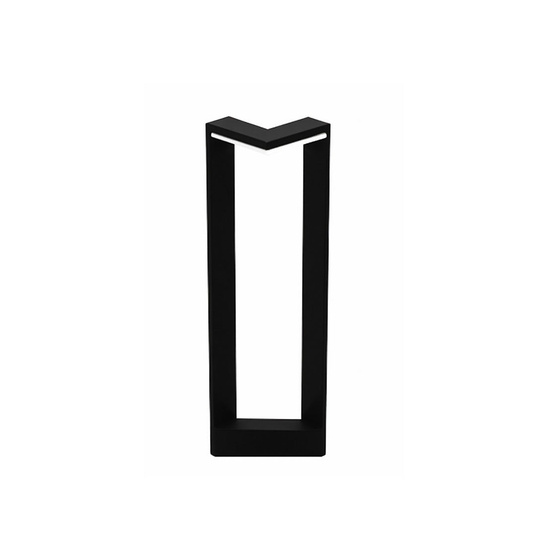 Square Outdoor Bollard Light — Stainless Steel, Black, LED, IP65, 6W / 10W, Warm White 3000K