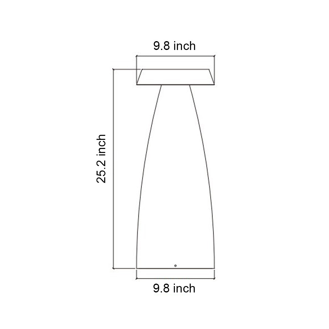 Modern Outdoor Bollard Path Light — Aluminum, 15W LED, 3000K, IP65 Weatherproof