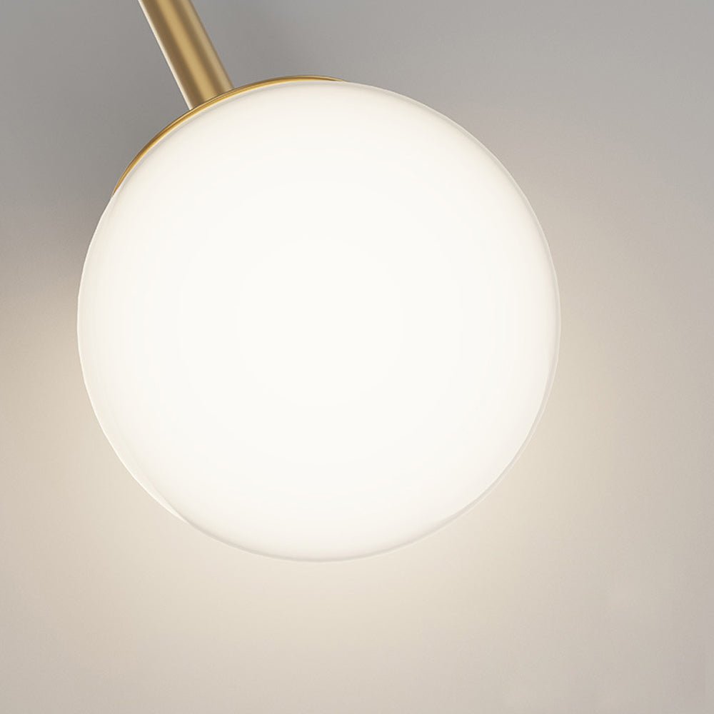 contemporary 2 light led wall sconces featuring acrylic rings and frosted globes