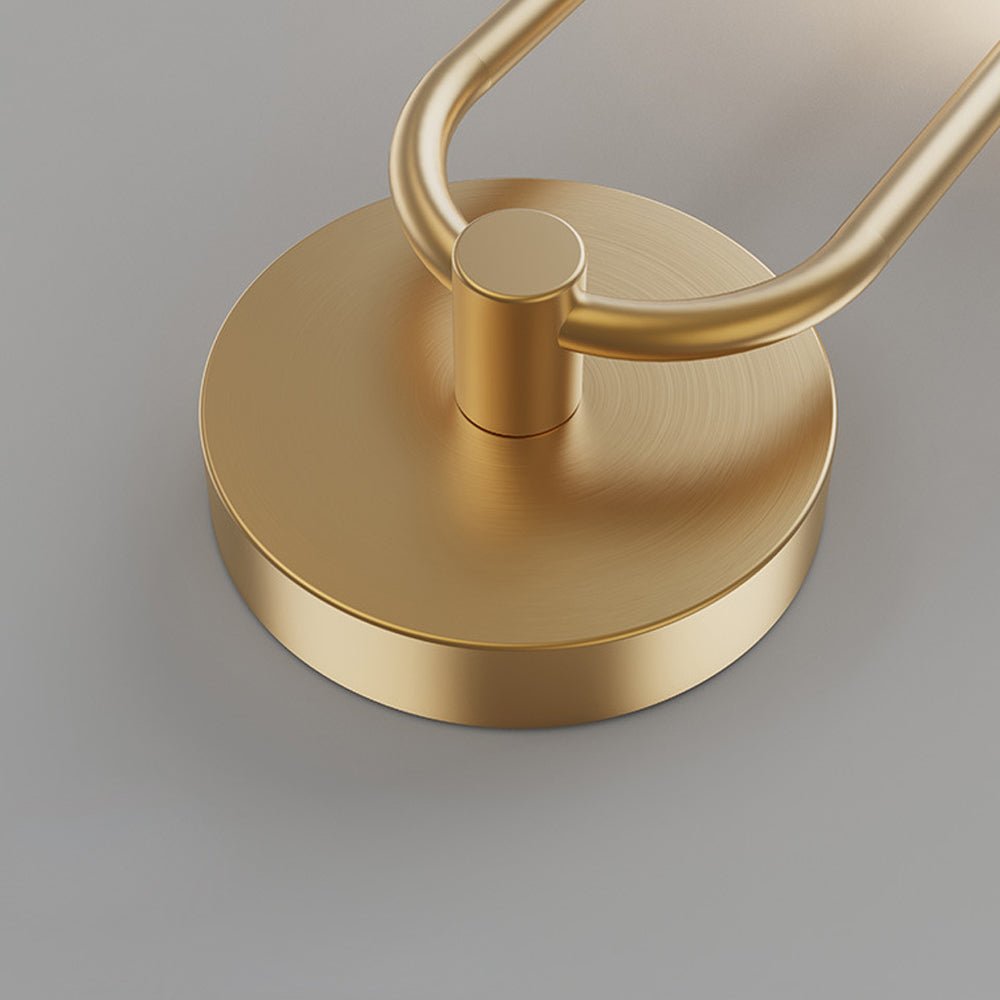 contemporary 2 light led wall sconces featuring acrylic rings and frosted globes