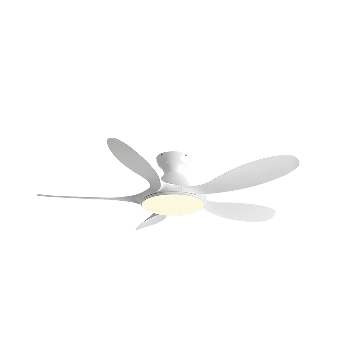 5-Blade Kids' Room Ceiling Fan with Light — Metal Body, ABS Blades, 46" or 56", 3-Color Dimming, Remote Control