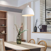 contemporary adjustable pendant lamp with resin bowl