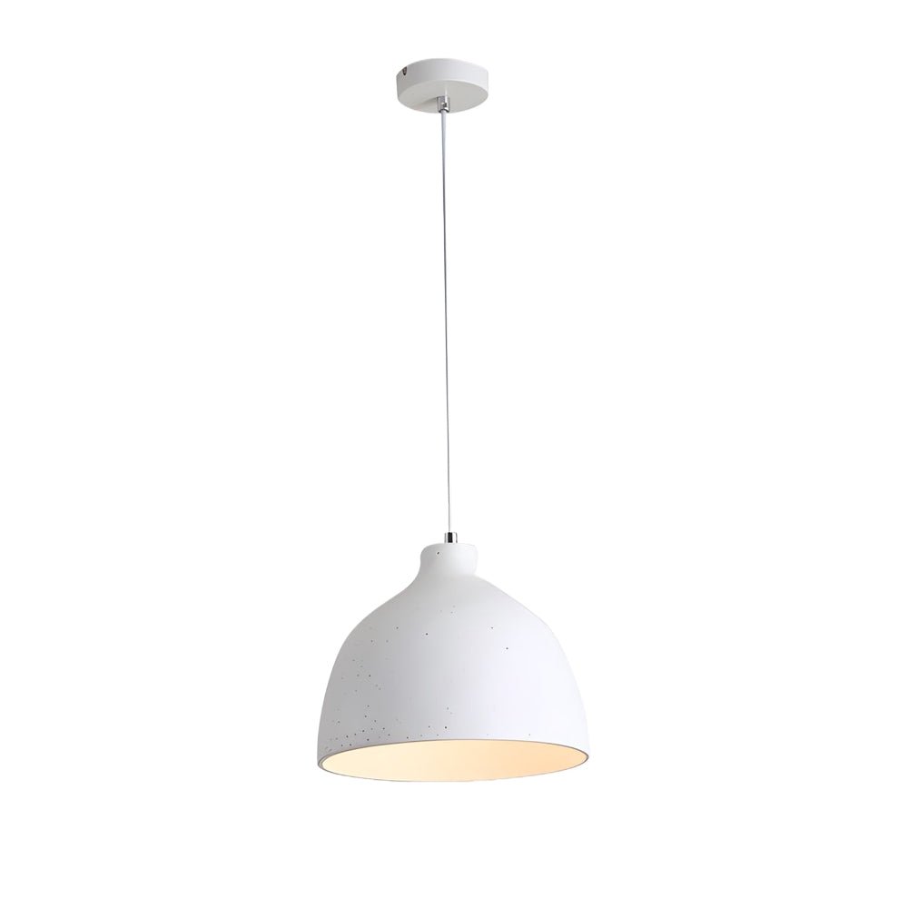 contemporary adjustable pendant lamp with resin bowl
