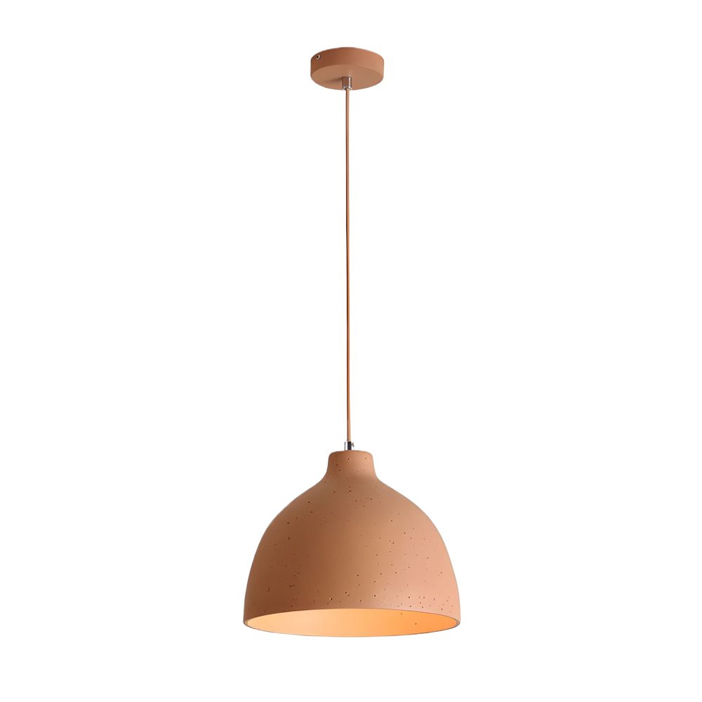 contemporary adjustable pendant lamp with resin bowl