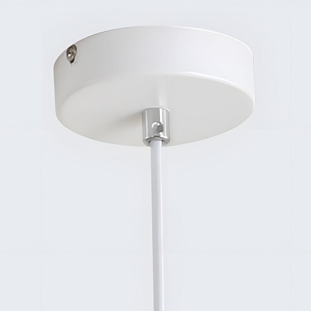 contemporary adjustable pendant lamp with resin bowl