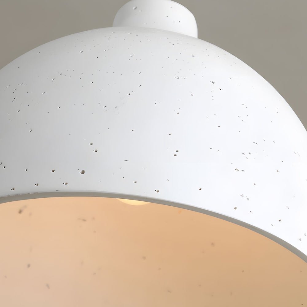 contemporary adjustable pendant lamp with resin bowl