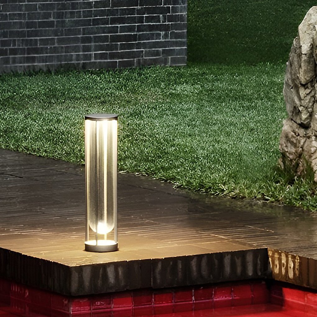 contemporary aluminum led outdoor post light fixture