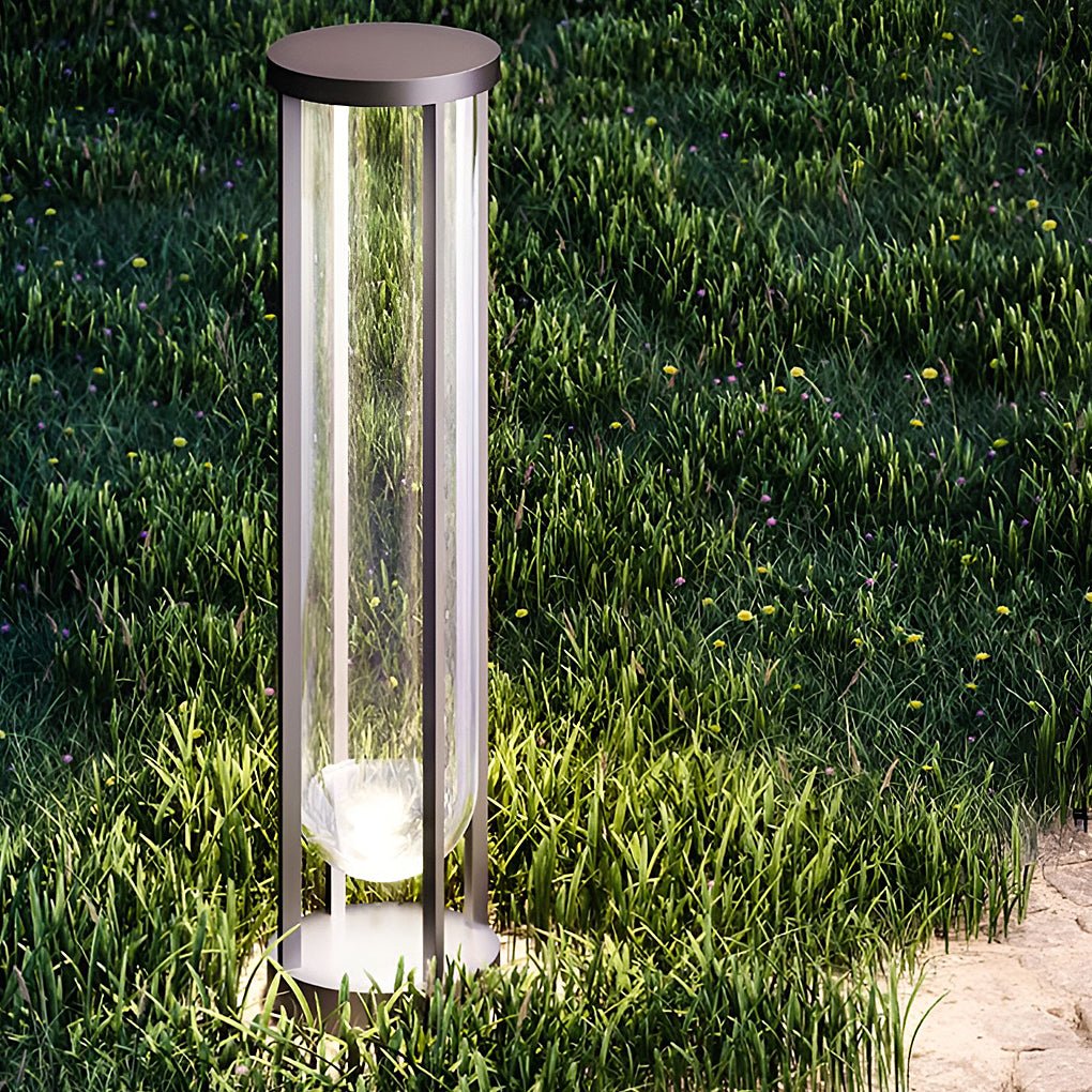 contemporary aluminum led outdoor post light fixture