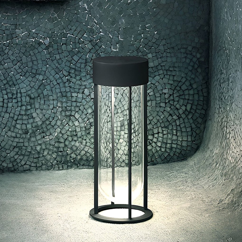 contemporary aluminum led outdoor post light fixture