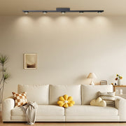 contemporary black aluminum long bar led ceiling light for wall washing available in 3 4 or 5 lights