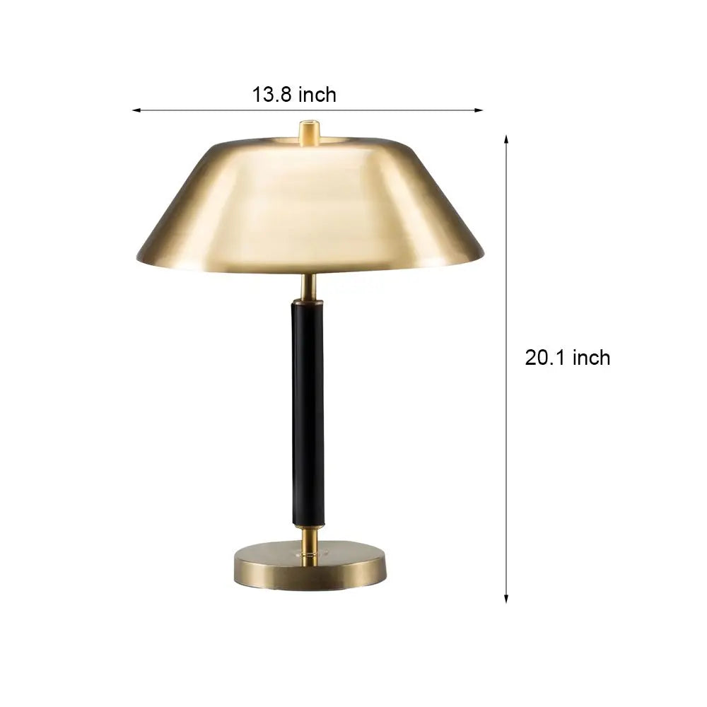 Contemporary Black Metal and Brass Table Lamp for Your Living Room Luxe