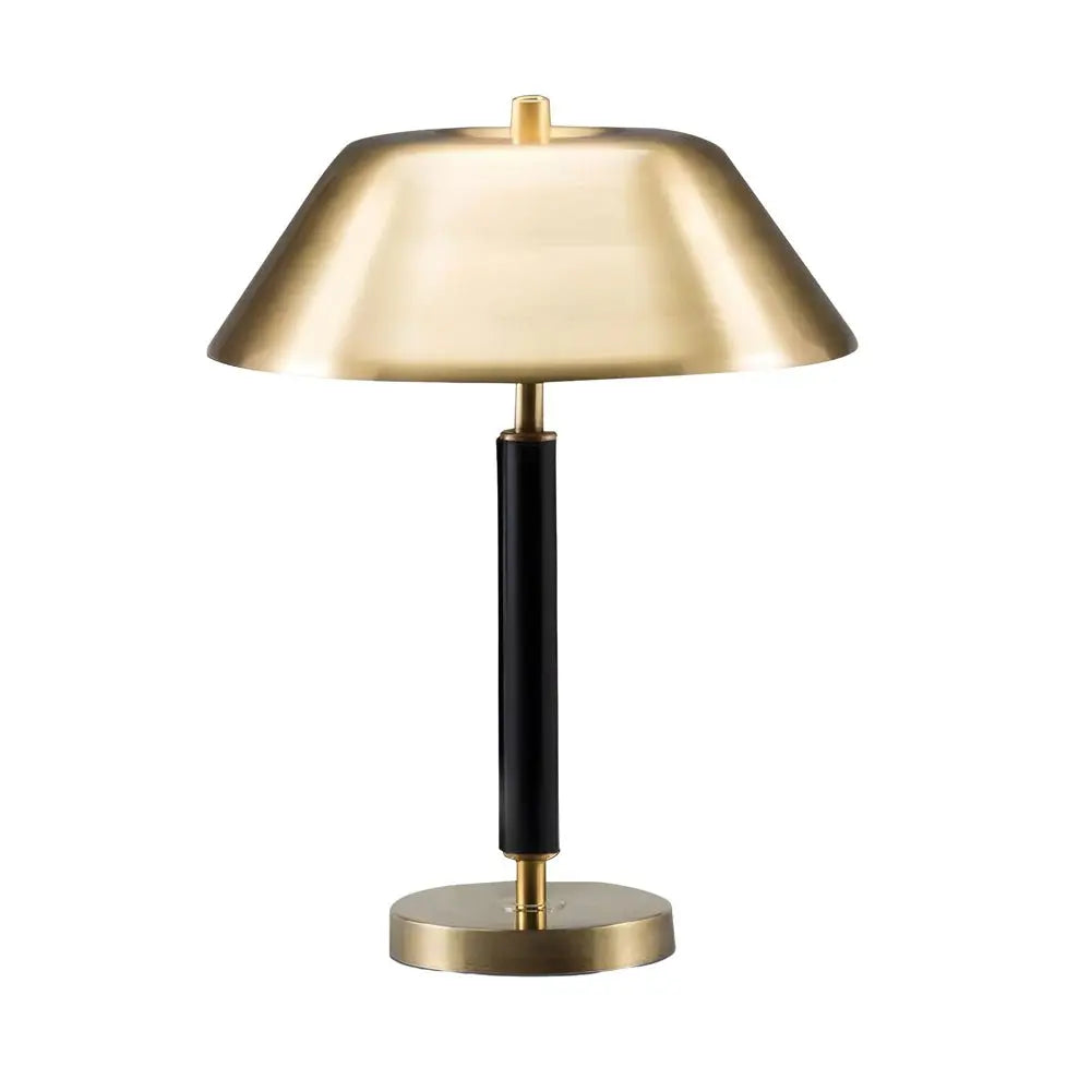 Contemporary Black Metal and Brass Table Lamp for Your Living Room Luxe