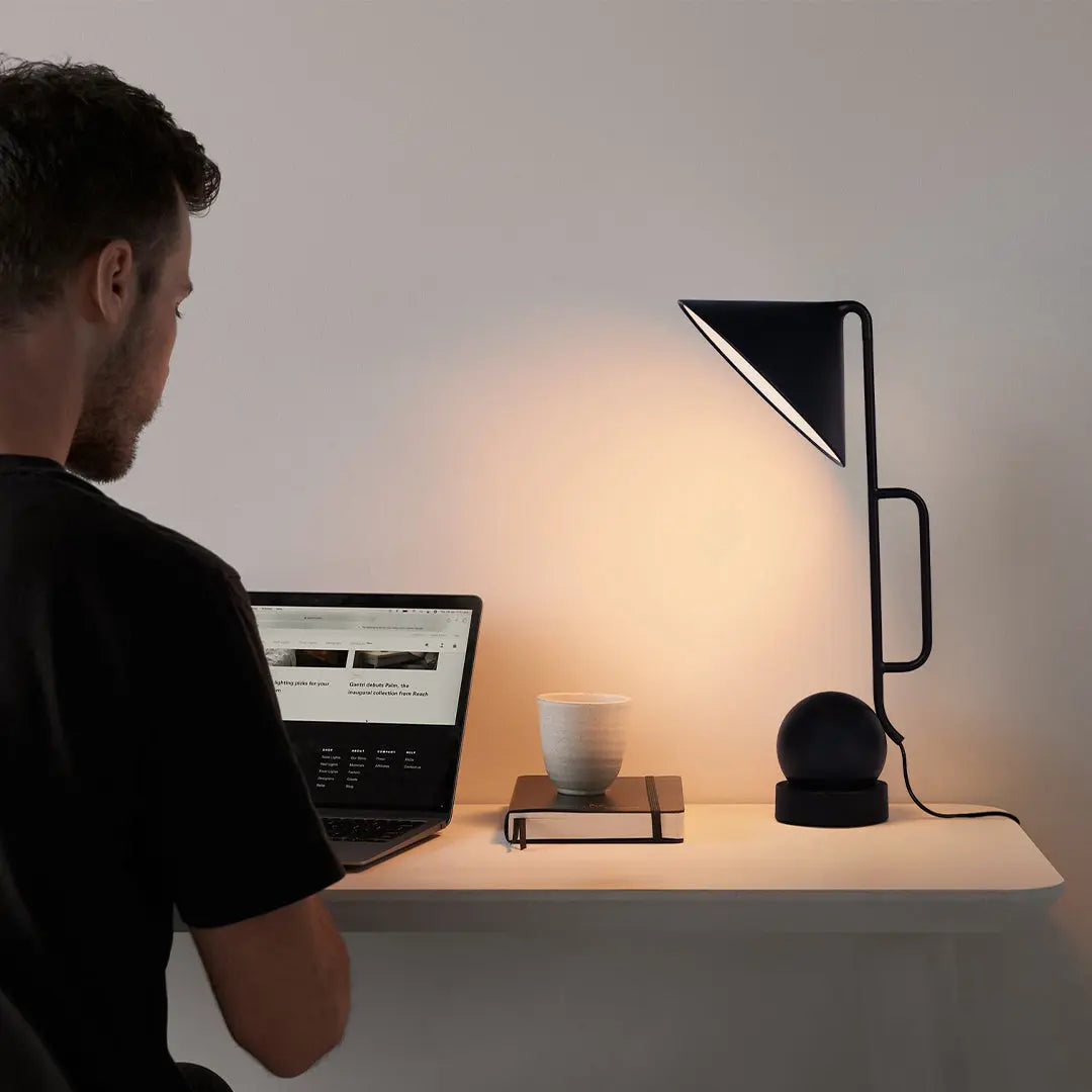 Creative LED Black Metal Desk Lamp - Industrial Style Study Light Luxe