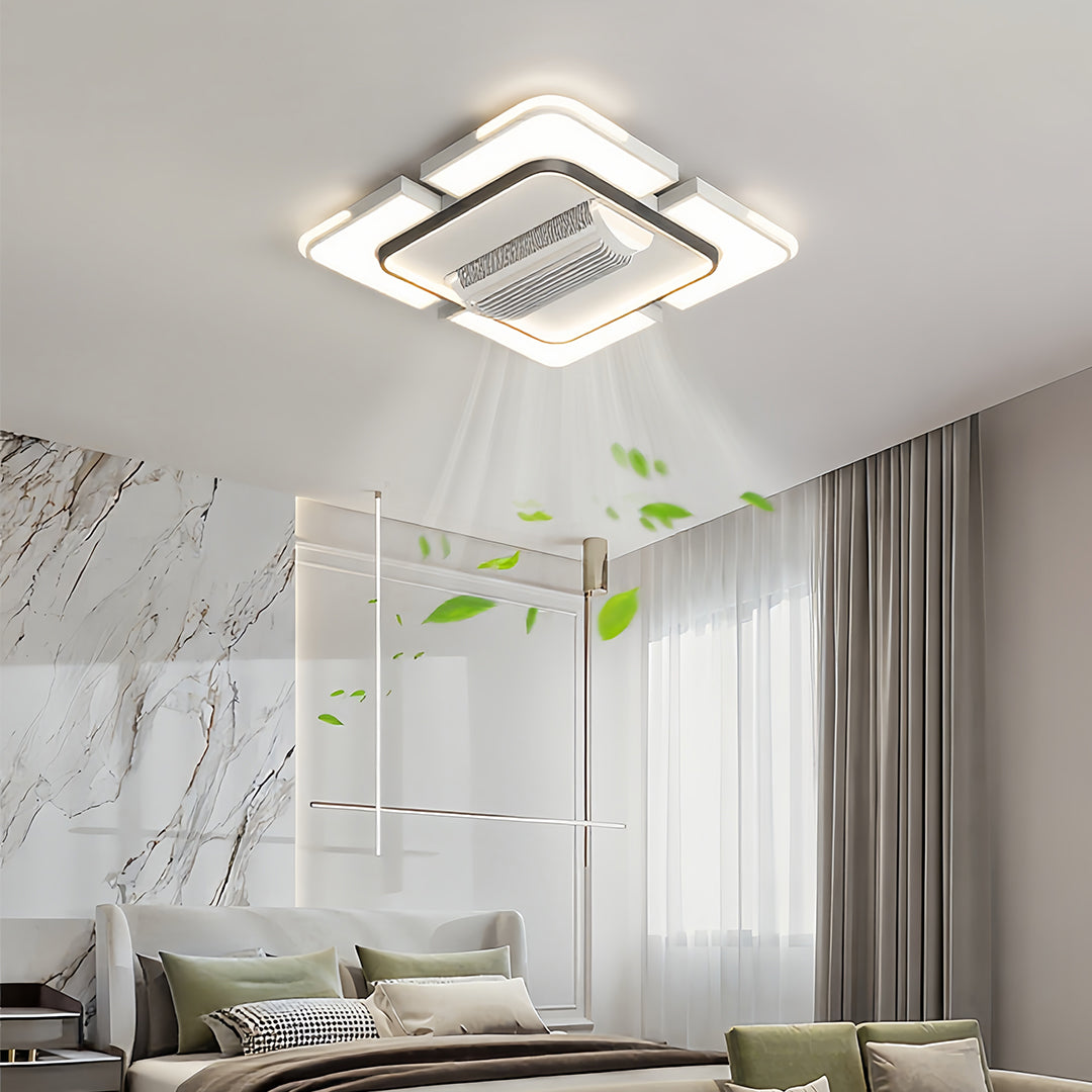 Full Spectrum LED Bladeless Ceiling Fan with Integrated Light