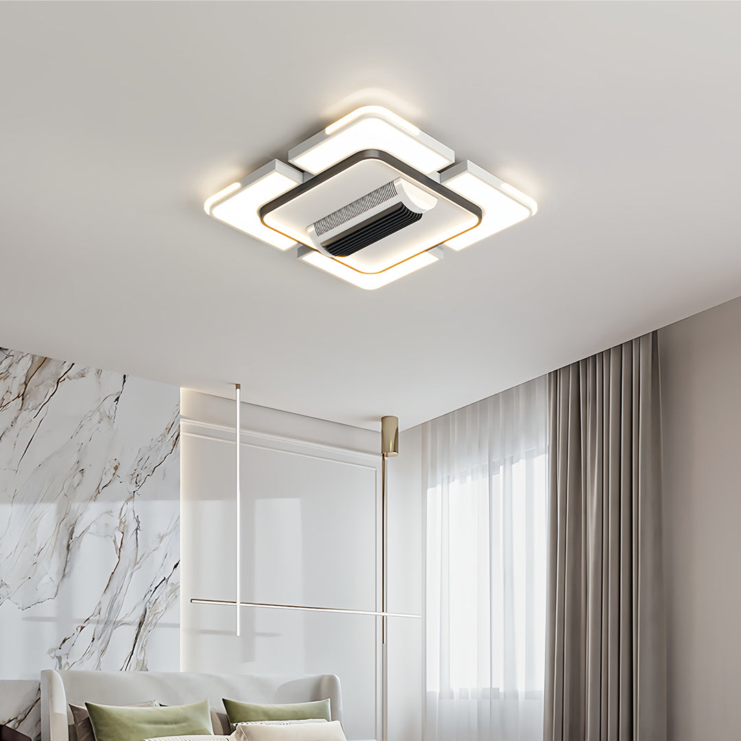 Full Spectrum LED Bladeless Ceiling Fan with Integrated Light