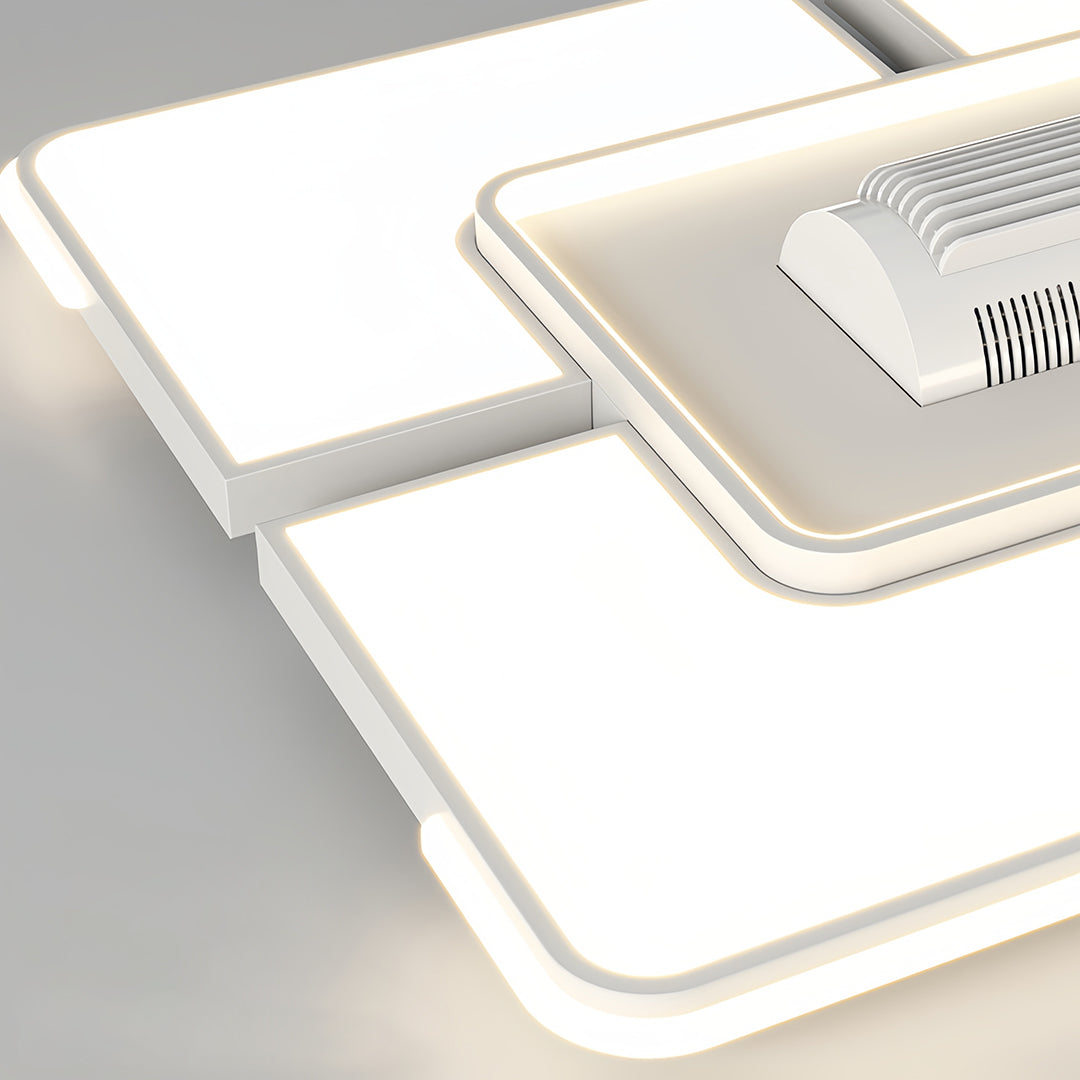 Full Spectrum LED Bladeless Ceiling Fan with Integrated Light