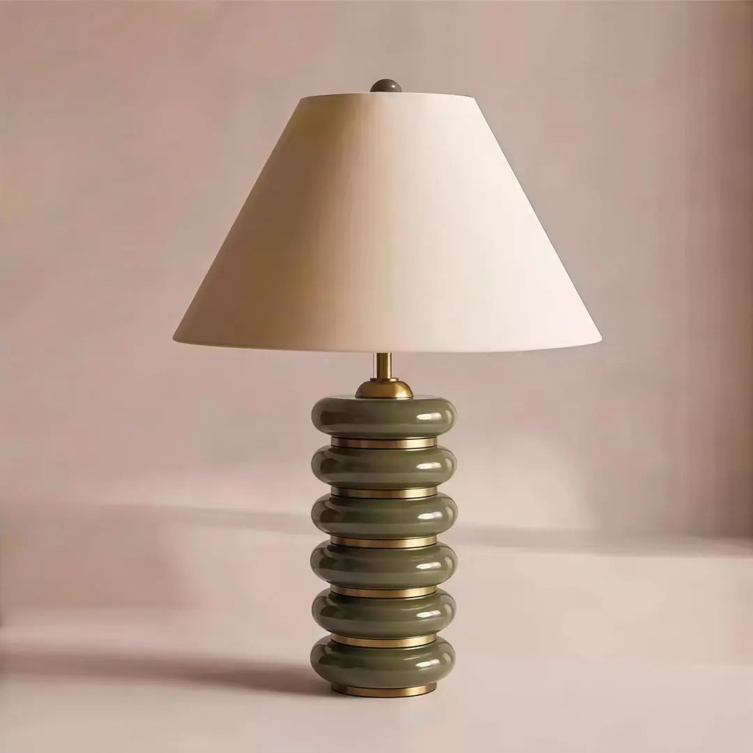 American Retro Cloth Table Lamp - Creative Decorative Lighting Luxe