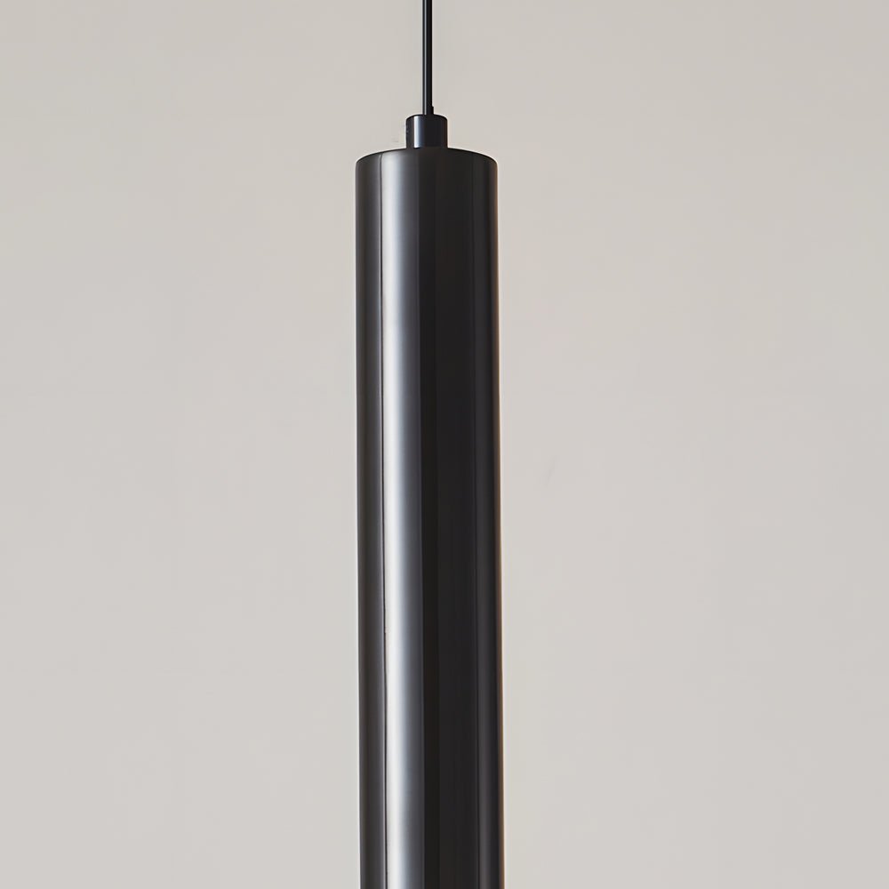 contemporary copper tube pendant light with white glass bowl 1 light