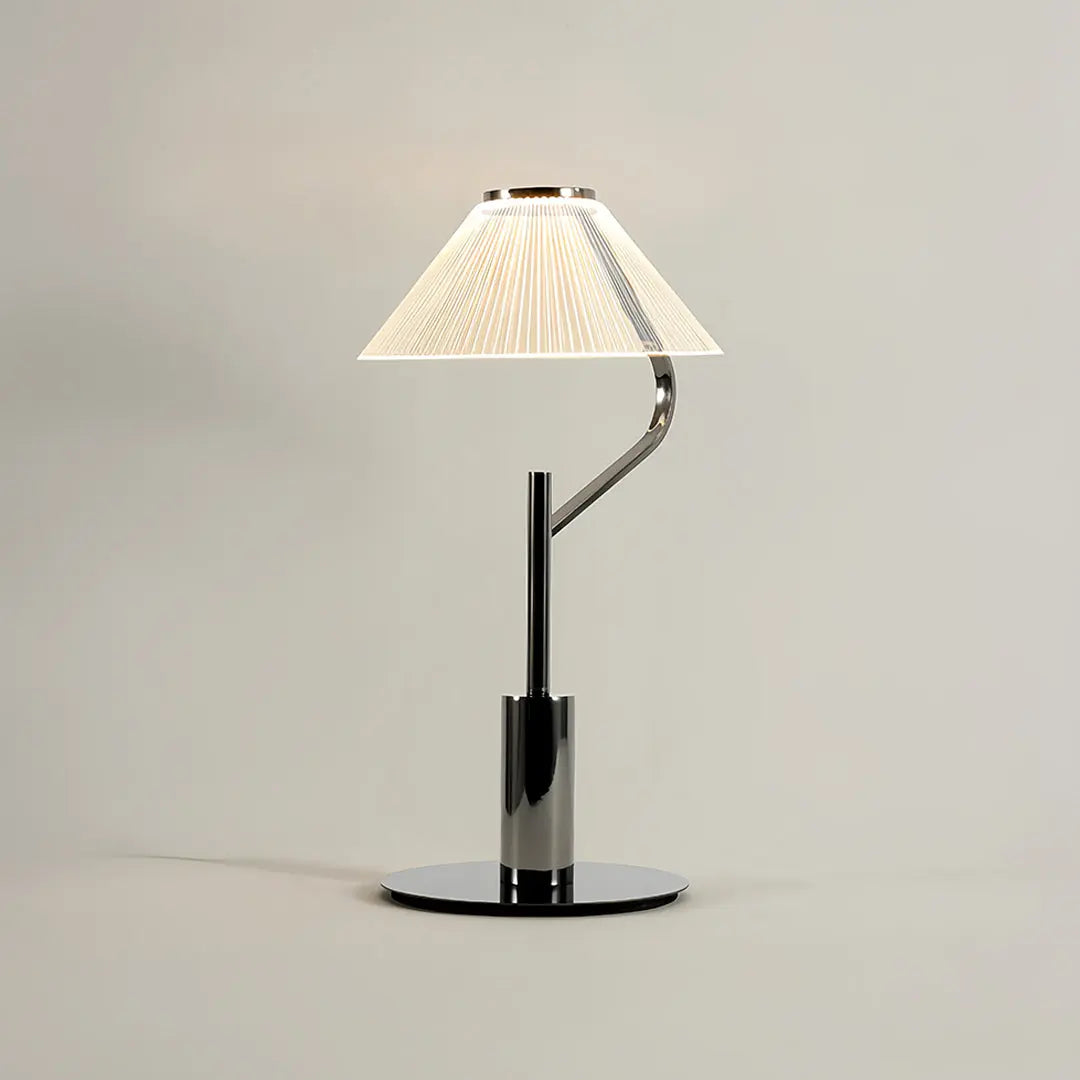 Elegant Chrome Metal Floor Lamp with Acrylic Design - Luxury LED Standing Light Luxe