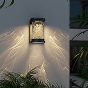 contemporary cylindrical led wall light with luxurious glass and stereoscopic luminescence