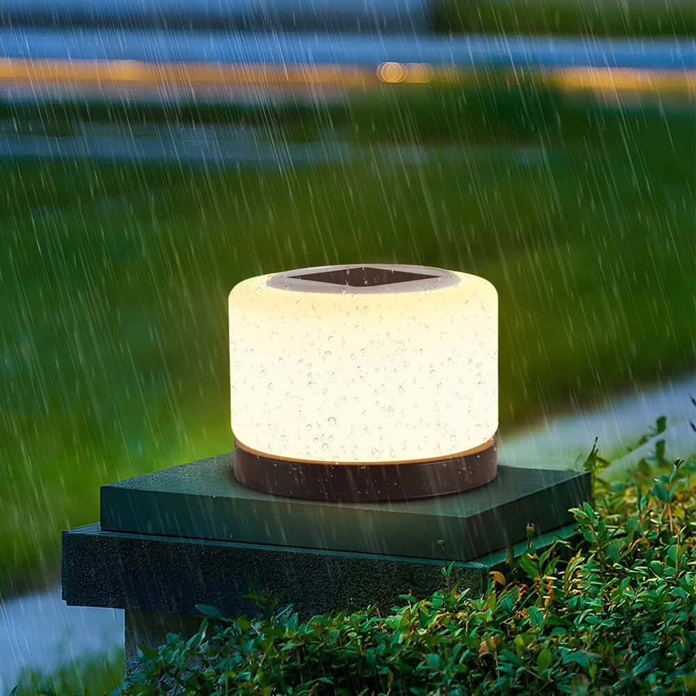 contemporary dimmable cylindrical led post lamp with 360 illumination for pillar tops