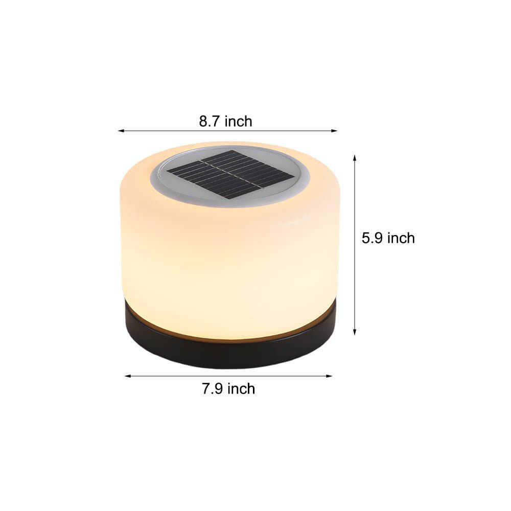 contemporary dimmable cylindrical led post lamp with 360 illumination for pillar tops