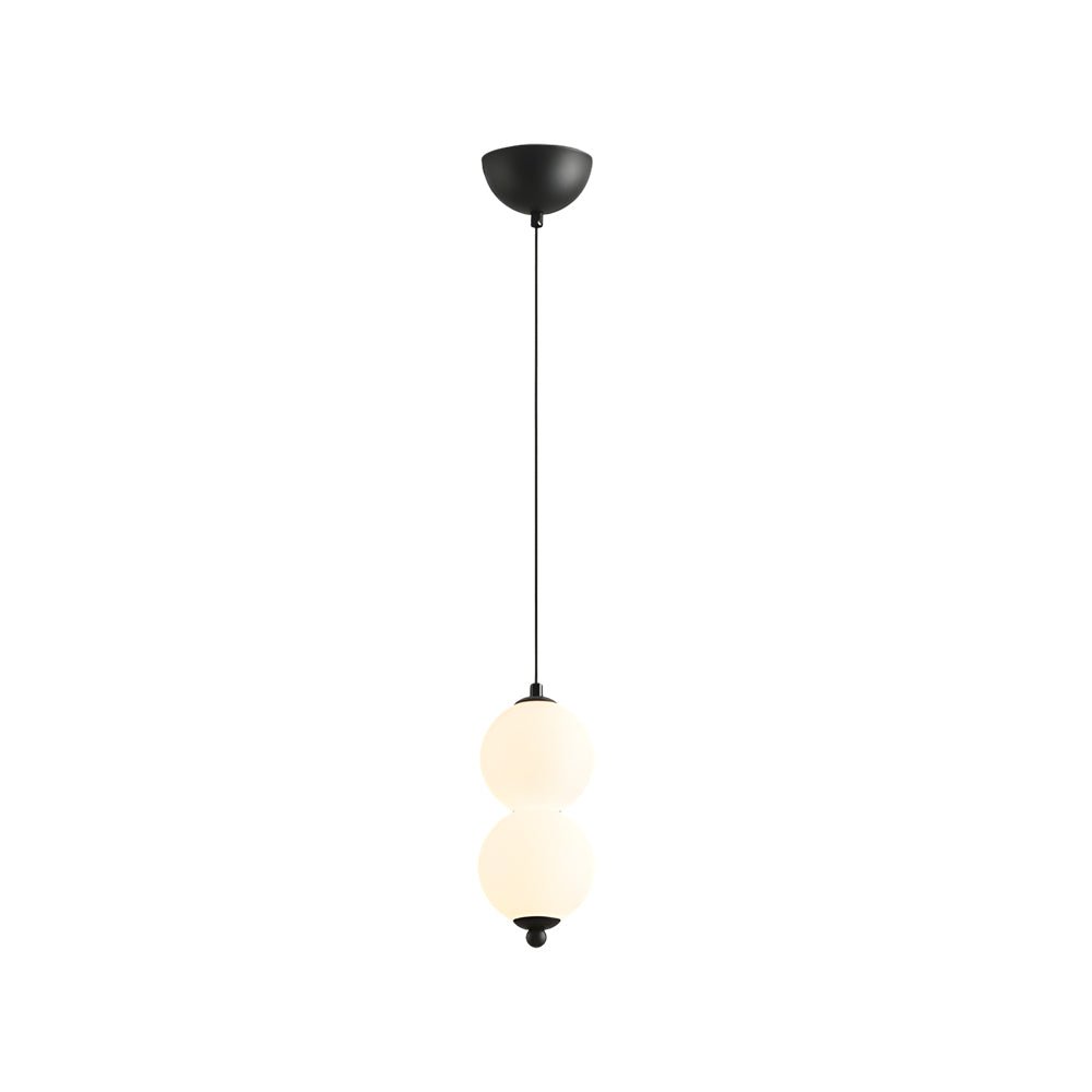 contemporary dimmable led chandelier with round string vertical balls pendant