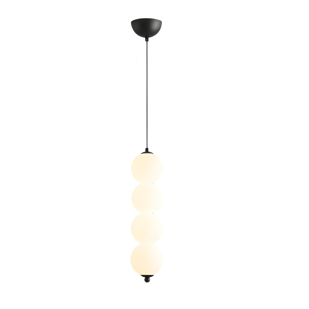 contemporary dimmable led chandelier with round string vertical balls pendant