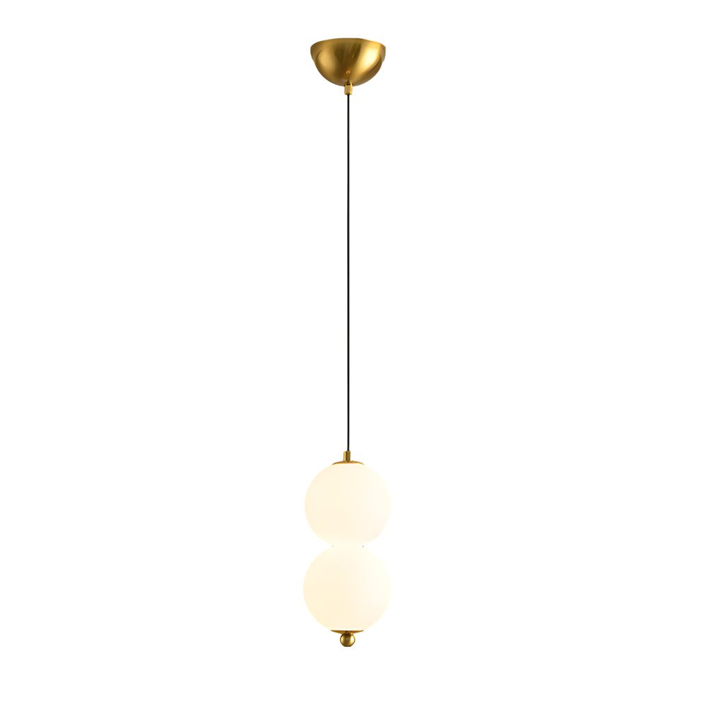 contemporary dimmable led chandelier with round string vertical balls pendant