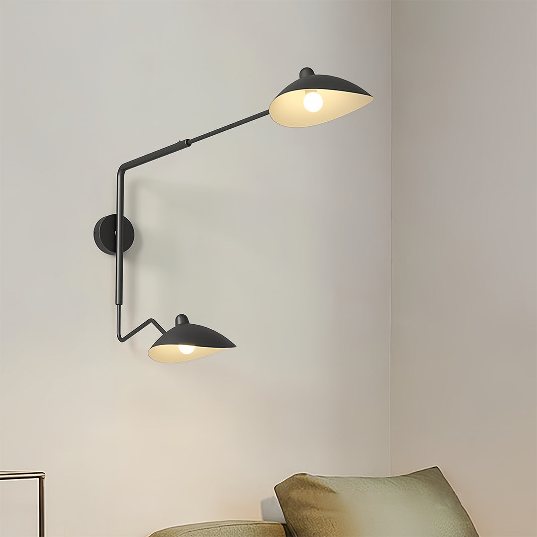 Swing Arm Wall Light Contemporary Industrial Full Spectrum Lamp