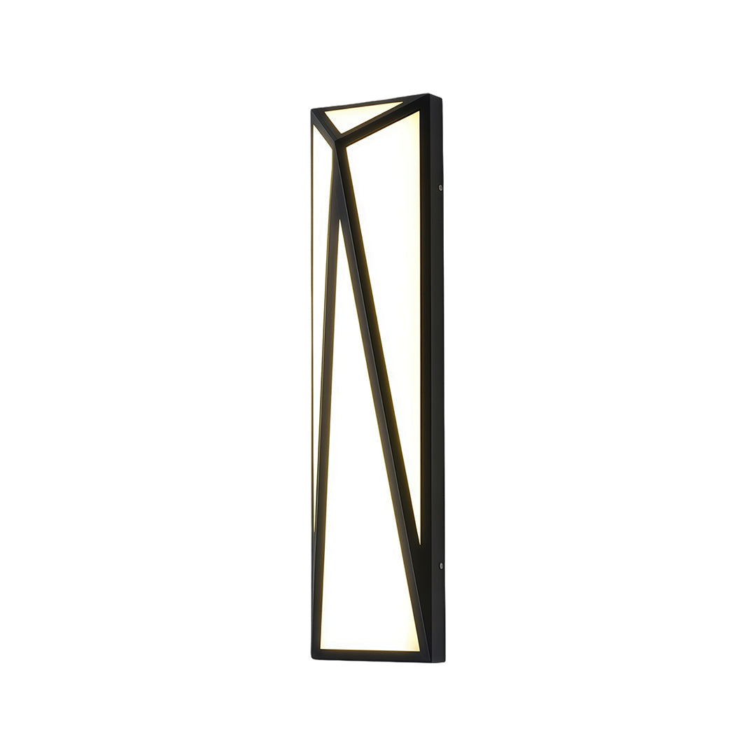 Modern Linear Outdoor Wall Sconce — Black Stainless Steel, Integrated LED, IP54, 8W–18W, 3000K
