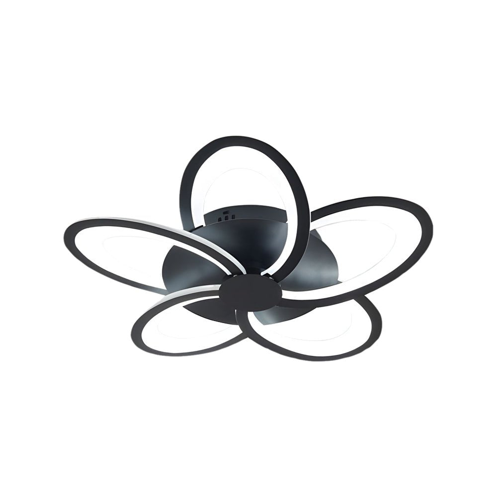 contemporary flower shaped acrylic led flush mount ceiling light