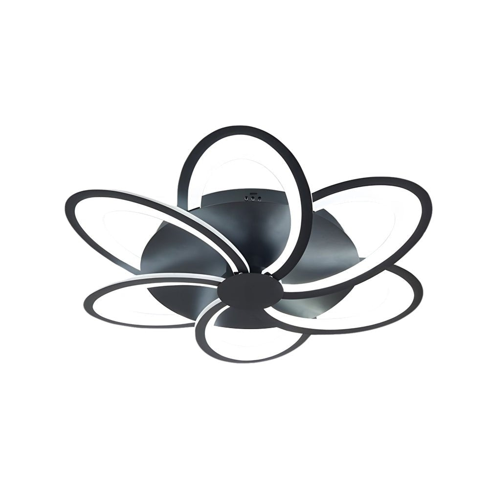 contemporary flower shaped acrylic led flush mount ceiling light