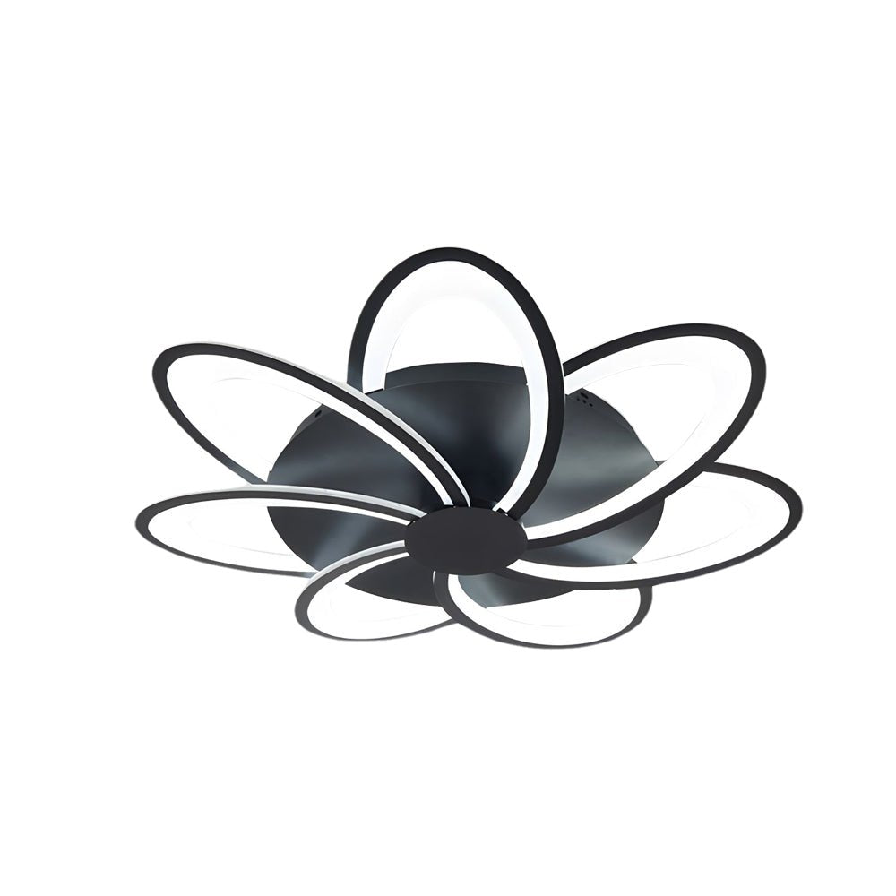 contemporary flower shaped acrylic led flush mount ceiling light