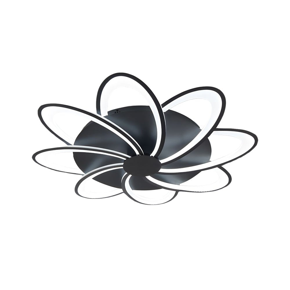 contemporary flower shaped acrylic led flush mount ceiling light