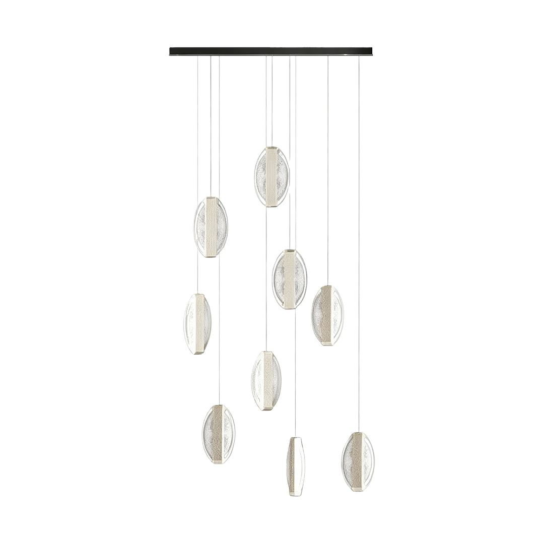 Möbius Strip Modern Chandelier — Gold Aluminum, 3-Step Dimming, 47.2" Chain, 1-, 9-, or 25-Head