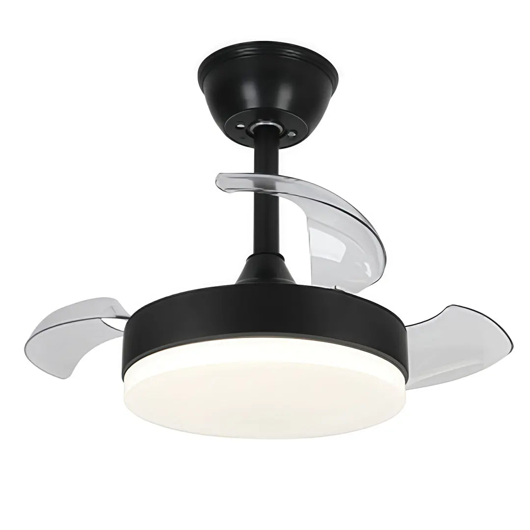 Silent Motor LED Ceiling Fans with Lights and Stepless Dimming Luxe