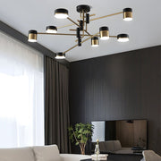 contemporary led dimmable sputnik chandelier with 4 6 or 8 lights