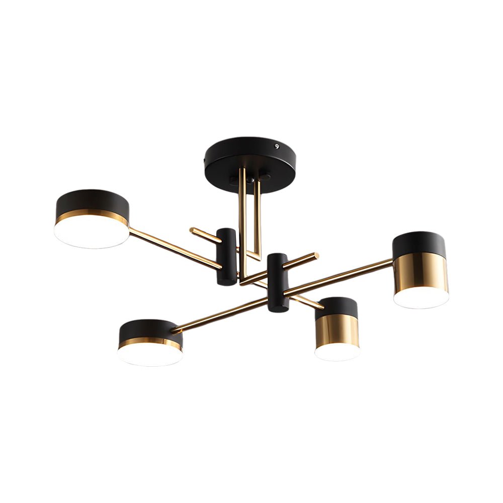contemporary led dimmable sputnik chandelier with 4 6 or 8 lights
