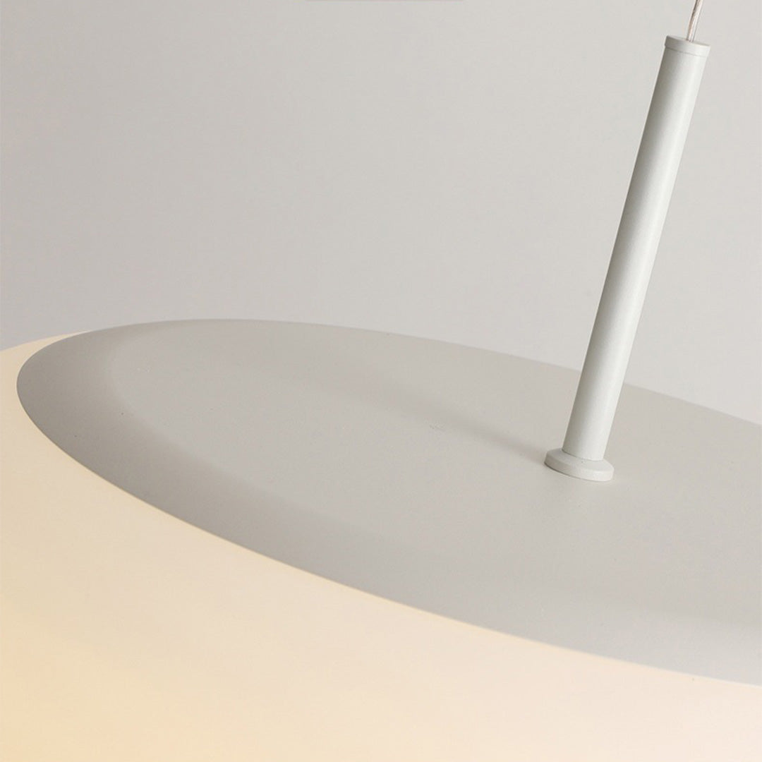 Minimalist Contemporary LED Pendant — Iron, PE Shade, 20/35/50cm, 12–36W, 3-Step Dimming, Pendant or Ceiling-Mount