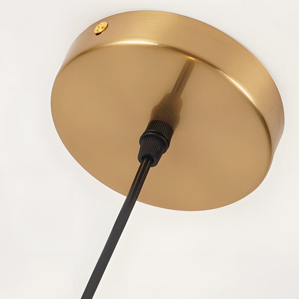 contemporary led round hanging lamp with crystal glass disc pendant 1 light design