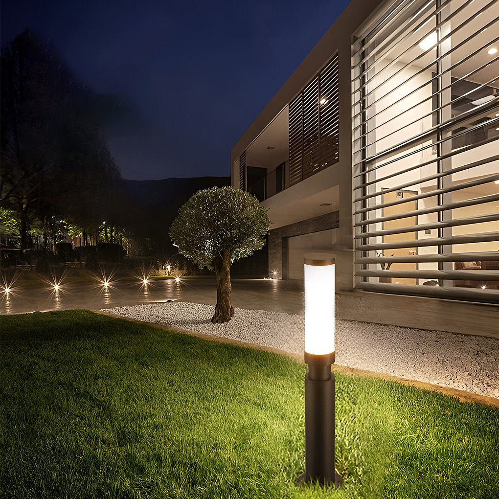 contemporary led waterproof bollard lights for outdoor gardens and pathways