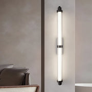 contemporary metallic indoor wall sconce lamp with long acrylic tube led available in 2755 and 3543