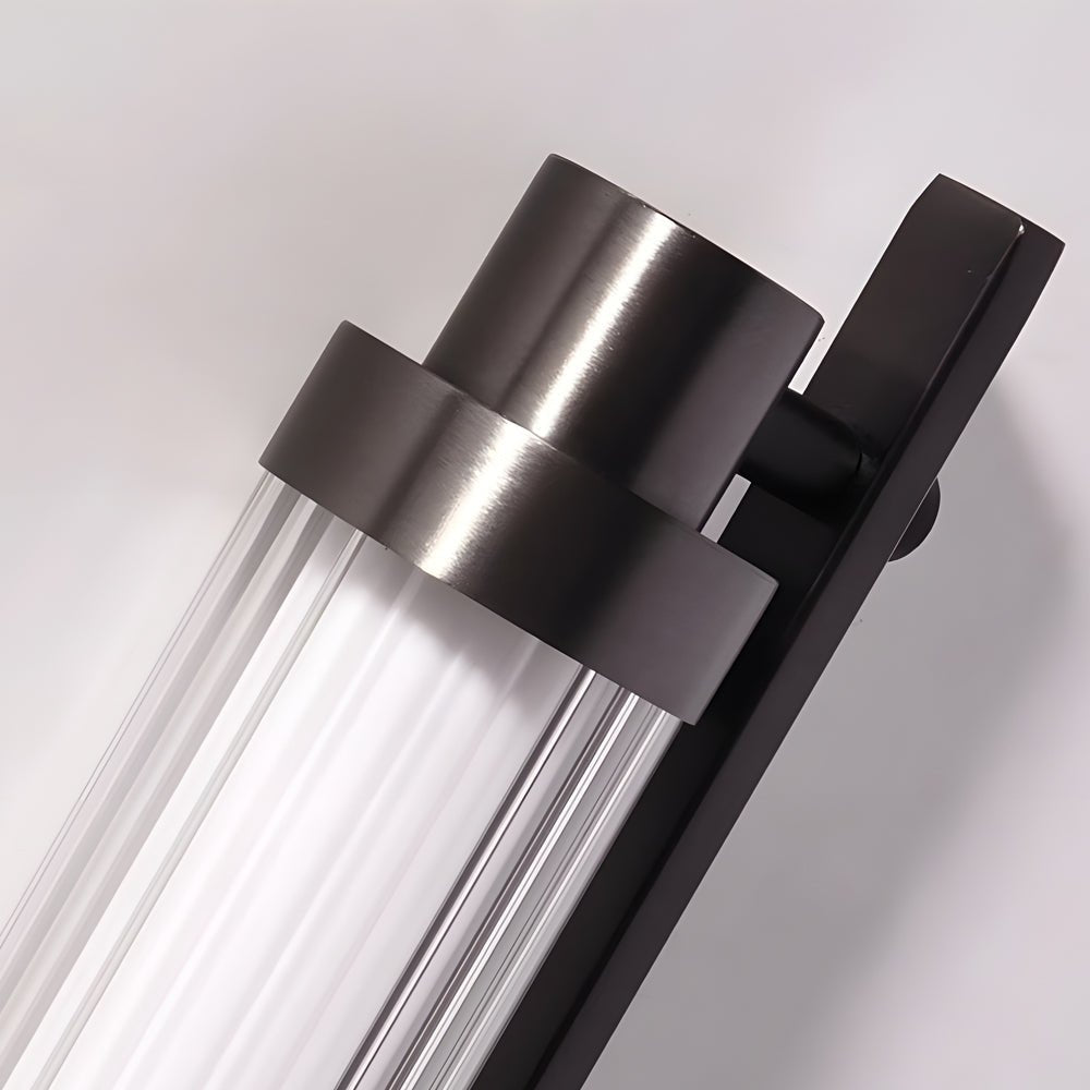 contemporary metallic indoor wall sconce lamp with long acrylic tube led available in 2755 and 3543